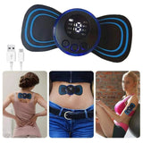 Rechargeable Mini Massager with 8 Modes - Electric Muscle Stimulator for Back Shoulder Pain Relief