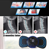 Rechargeable Mini Massager with 8 Modes - Electric Muscle Stimulator for Back Shoulder Pain Relief