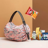 Reusable Foldable Shopping Bags - Waterproof Nylon Tote with Zipper | Lightweight Grocery Bag Set
