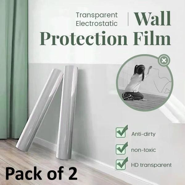 Transparent self-adhesive wall protection film electrostatic guard 40x100cm pack of 2 sheets