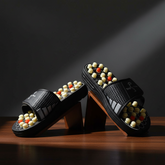 Acupressure Magnetic Therapy Paduka Slippers - Full Body Blood Circulation Massage Footwear Men Women