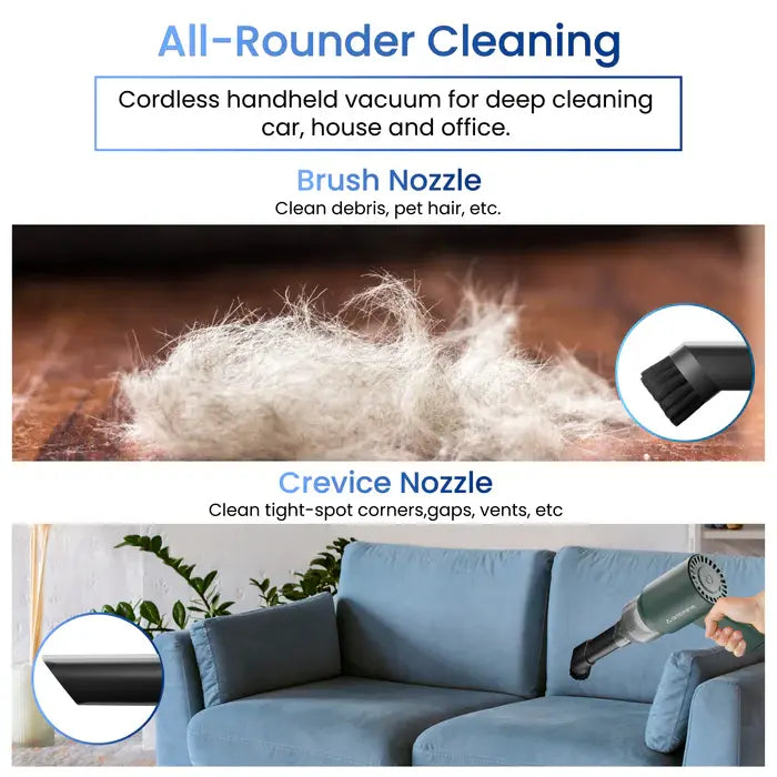Portable Air Duster Wireless Vacuum Cleaner - Rechargeable Electric Blower | Electronics Cleaning Tool