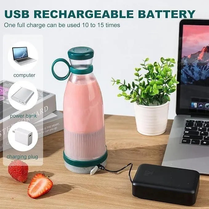 New Portable Mini Juicer Bottle Electric - Personal Blender USB Rechargeable | Travel Smoothie Maker