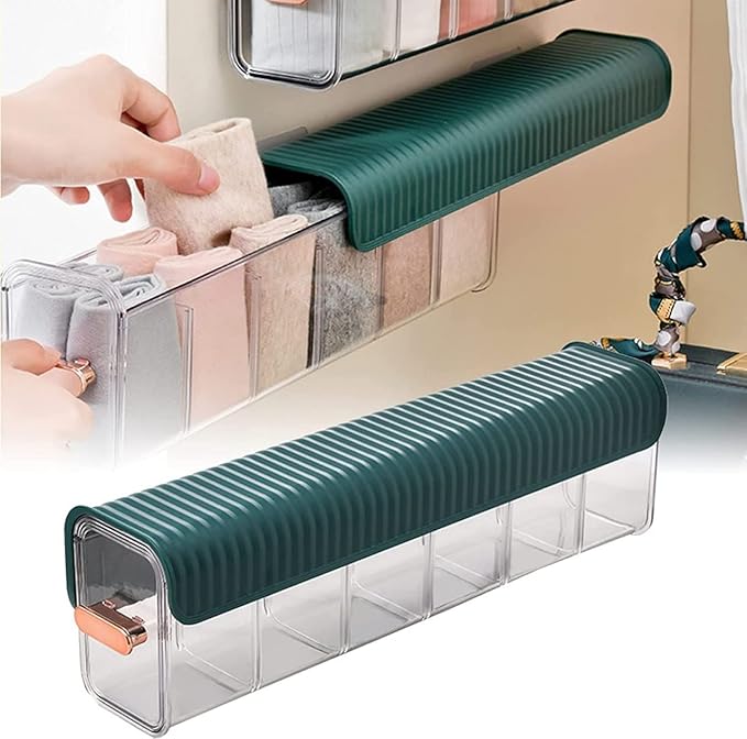Clear Wall Mounted Drawer Organizer - Transparent Storage Organizer Box | Multi-Purpose Home Organization