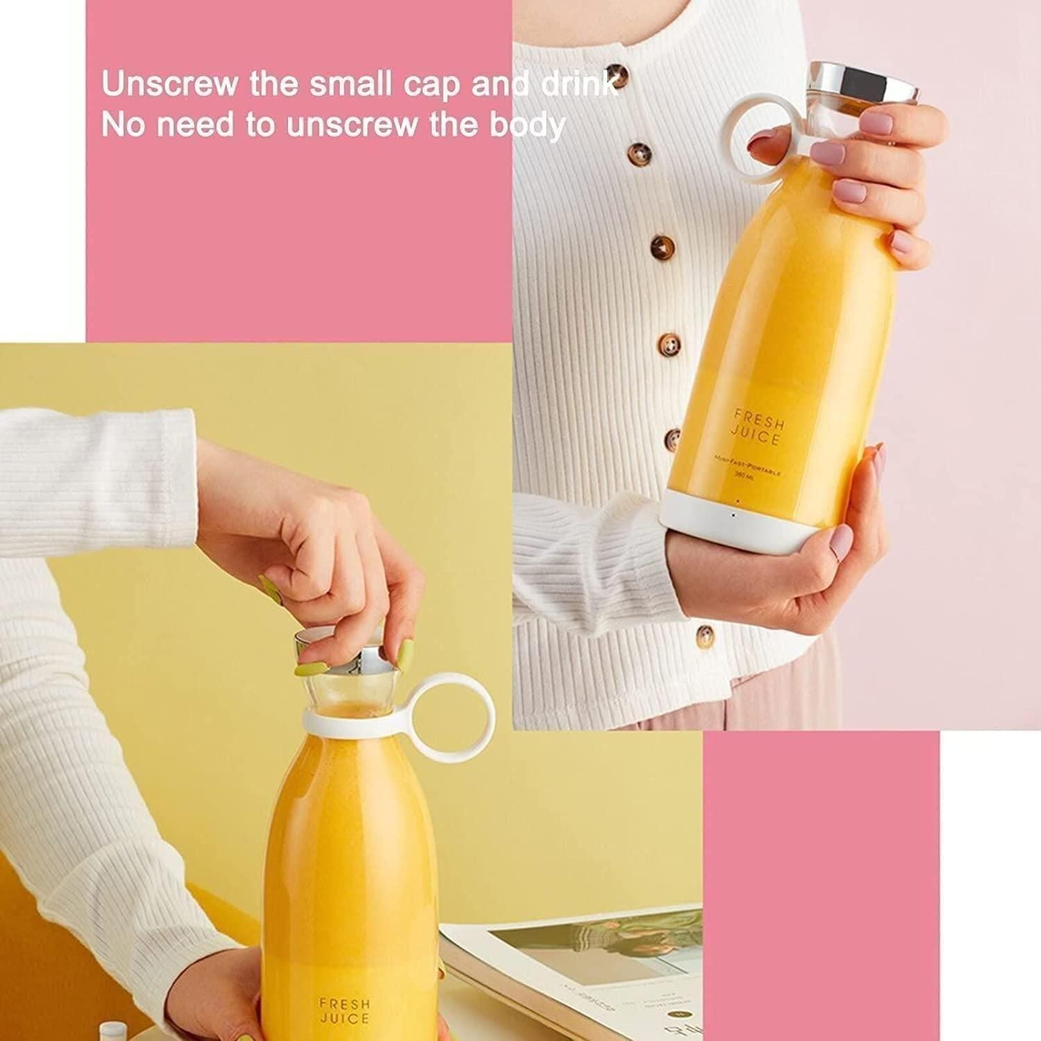 Portable Mini Juicer Bottle Electric - Personal Blender USB Rechargeable | Travel Smoothie Maker