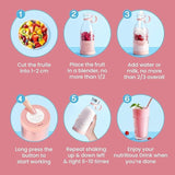 Portable Mini Juicer Bottle Electric - Personal Blender USB Rechargeable | Travel Smoothie Maker