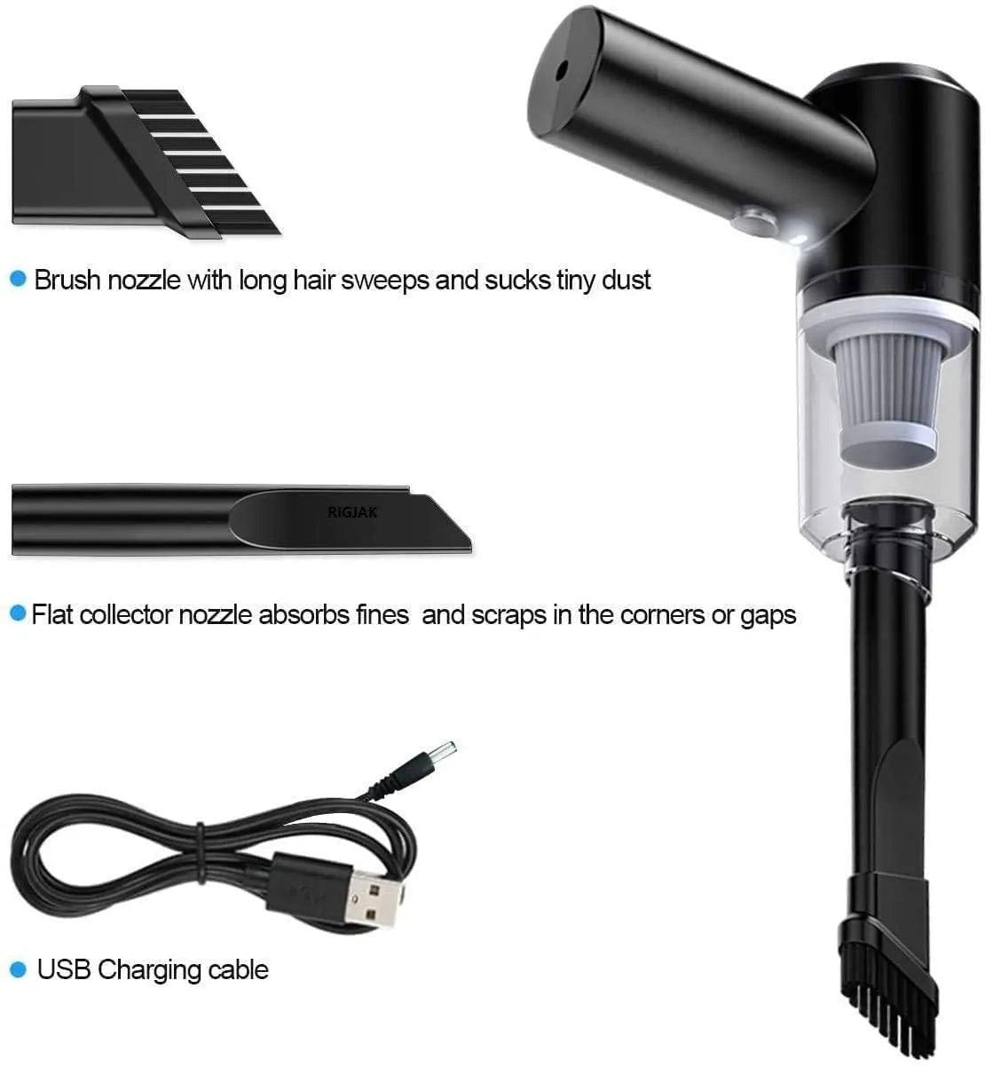 Portable Air Duster Wireless Vacuum Cleaner - Rechargeable Electric Blower | Electronics Cleaning Tool