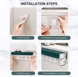 Clear Wall Mounted Drawer Organizer - Transparent Storage Organizer Box | Multi-Purpose Home Organization