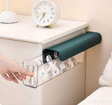 Clear Wall Mounted Drawer Organizer - Transparent Storage Organizer Box | Multi-Purpose Home Organization