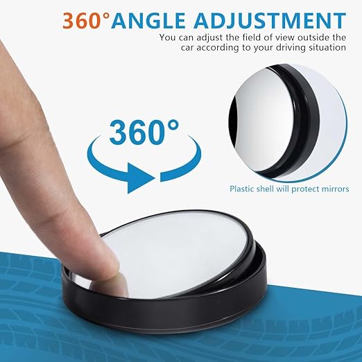 Set of 2 round rear view mirrors left right side car replacement mirrors automotive accessories