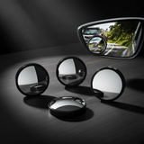 Round car rear view mirror set of 2 side mirrors universal replacement automotive parts